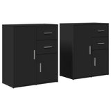 Sideboards 2 Pcs 60X31X70 Cm Engineered Wood