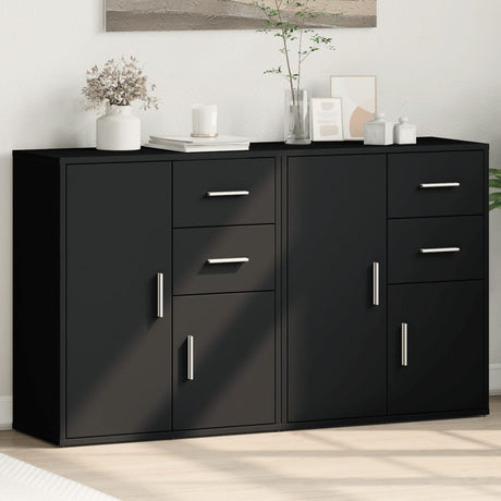 Sideboards 2 Pcs 60X31X70 Cm Engineered Wood