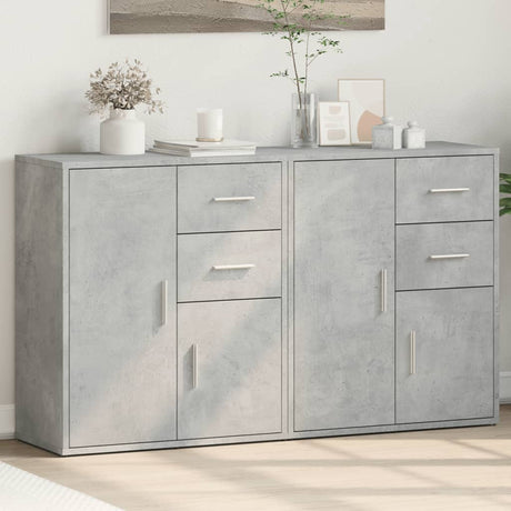 Sideboards 2 Pcs 60X31X70 Cm Engineered Wood