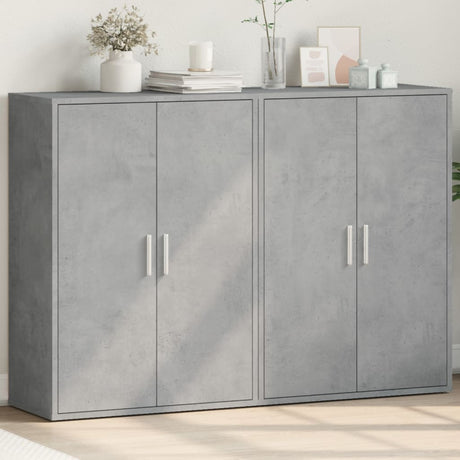 Sideboards 2 Pcs 60X31X84 Cm Engineered Wood