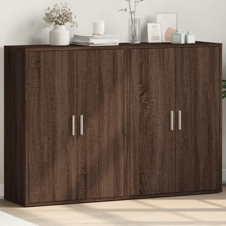 Sideboards 2 Pcs 60X31X84 Cm Engineered Wood