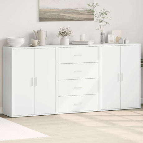 Sideboards 3 Pcs 60X31X84 Cm Engineered Wood