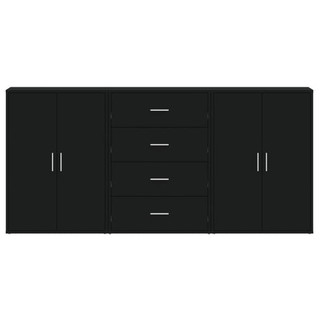 Sideboards 3 Pcs 60X31X84 Cm Engineered Wood