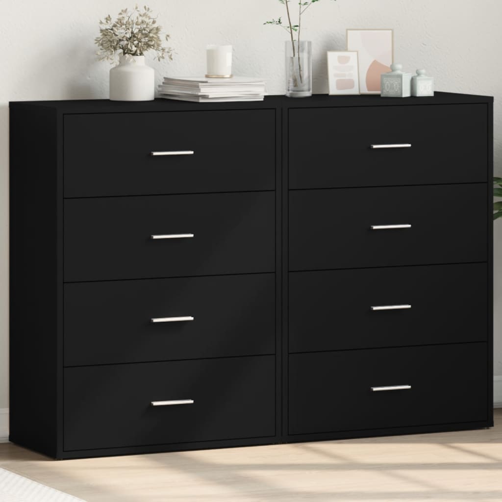 Sideboards 2 Pcs 60X31X84 Cm Engineered Wood