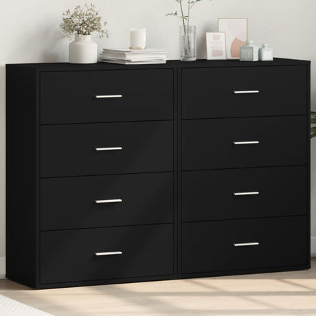 Sideboards 2 Pcs 60X31X84 Cm Engineered Wood