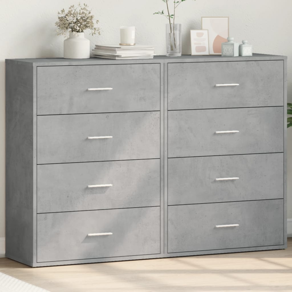 Sideboards 2 Pcs 60X31X84 Cm Engineered Wood