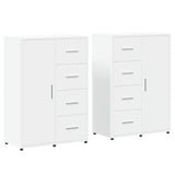 Sideboards 2 Pcs 60X31X84 Cm Engineered Wood