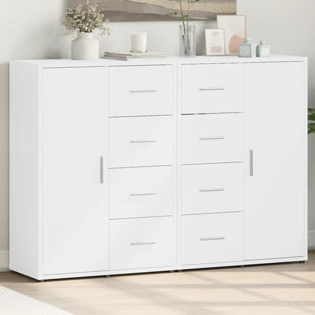 Sideboards 2 Pcs 60X31X84 Cm Engineered Wood