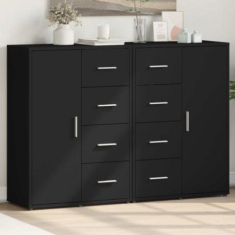 Sideboards 2 Pcs 60X31X84 Cm Engineered Wood