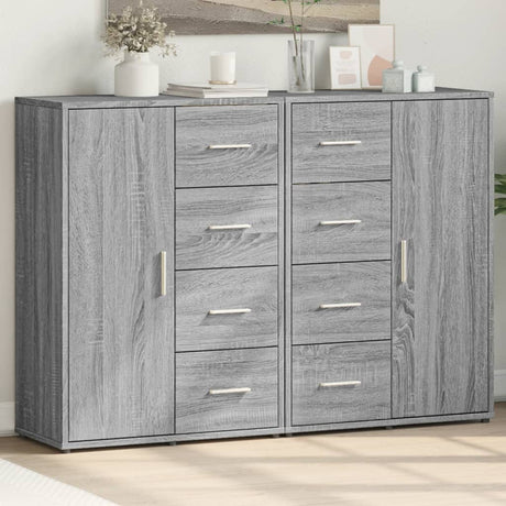 Sideboards 2 Pcs 60X31X84 Cm Engineered Wood