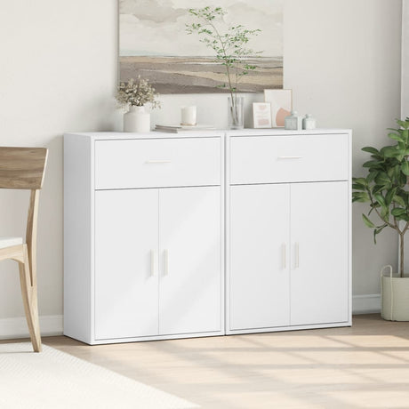 Sideboards 2 Pcs 60X30X84 Cm Engineered Wood