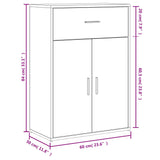 Sideboards 2 Pcs 60X30X84 Cm Engineered Wood