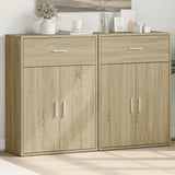 Sideboards 2 Pcs 60X30X84 Cm Engineered Wood