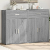 Sideboards 2 Pcs 60X30X84 Cm Engineered Wood