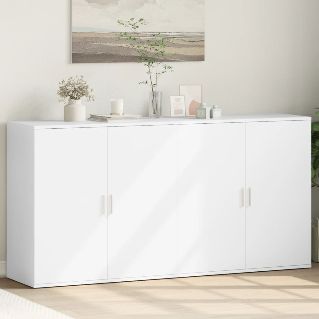 Sideboards 2 Pcs 79X38X80 Cm Engineered Wood