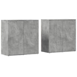 Sideboards 2 Pcs 79X38X80 Cm Engineered Wood