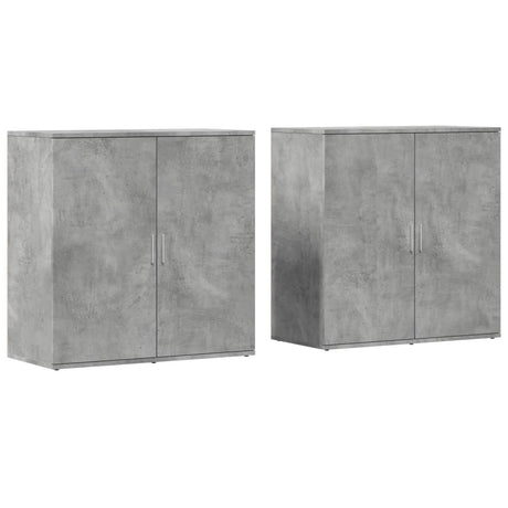Sideboards 2 Pcs 79X38X80 Cm Engineered Wood