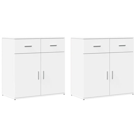 Sideboards 2 Pcs 79X38X80 Cm Engineered Wood
