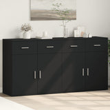 Sideboards 2 Pcs 79X38X80 Cm Engineered Wood