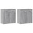 Sideboards 2 Pcs 79X38X80 Cm Engineered Wood
