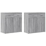 Sideboards 2 Pcs 79X38X80 Cm Engineered Wood