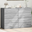 Sideboards 2 Pcs 60X39X80 Cm Engineered Wood
