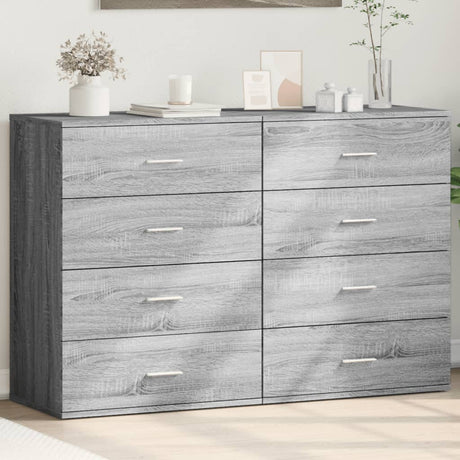 Sideboards 2 Pcs 60X39X80 Cm Engineered Wood
