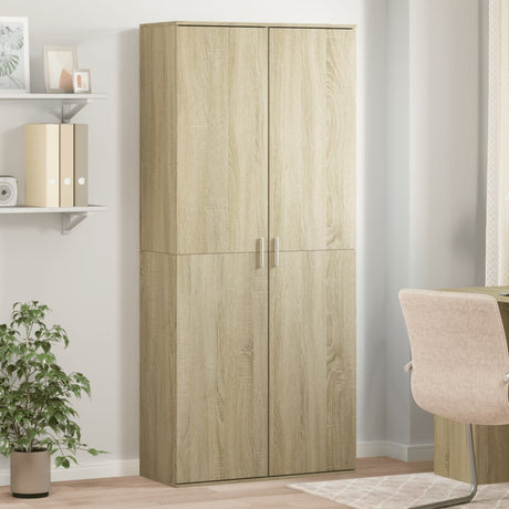 Highboard 80X35X180 Cm Engineered Wood