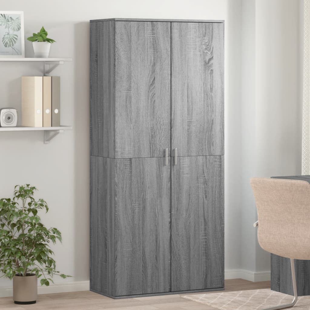 Shoe Cabinet 80X39X178 Cm Engineered Wood