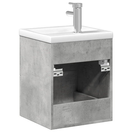Bathroom Sink Cabinet With Built-In Basin