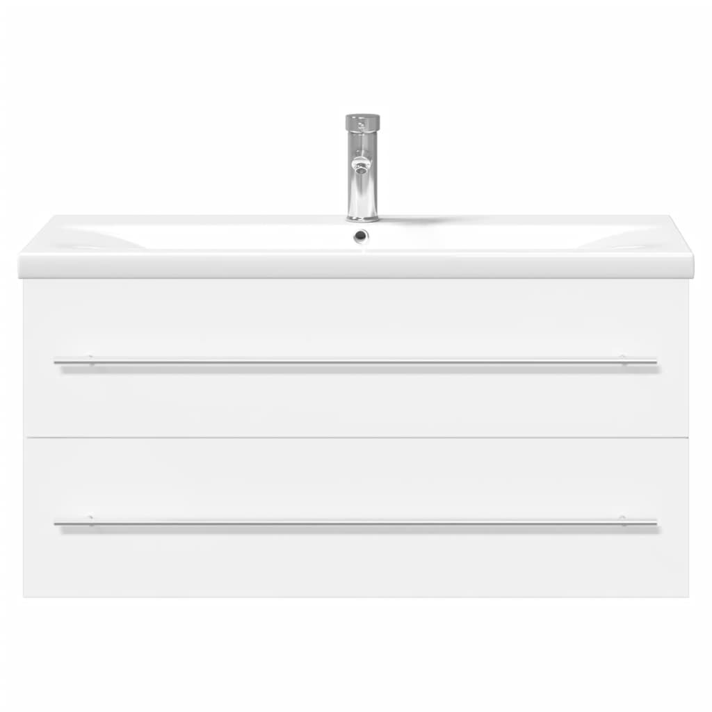 Bathroom Sink Cabinet With Built-In Basin