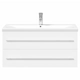 Bathroom Sink Cabinet With Built-In Basin