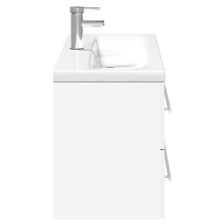 Bathroom Sink Cabinet With Built-In Basin