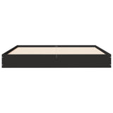 Bed Frame without Mattress Black 120x200 cm Engineered Wood