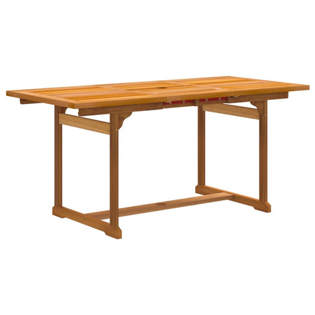 5 Piece Garden Dining Set Solid Wood Acacia And Textilene