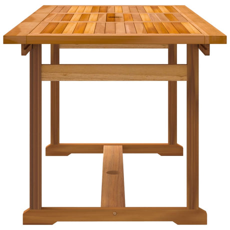 5 Piece Garden Dining Set Solid Wood Acacia And Textilene