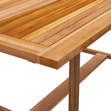 5 Piece Garden Dining Set Solid Wood Acacia And Textilene