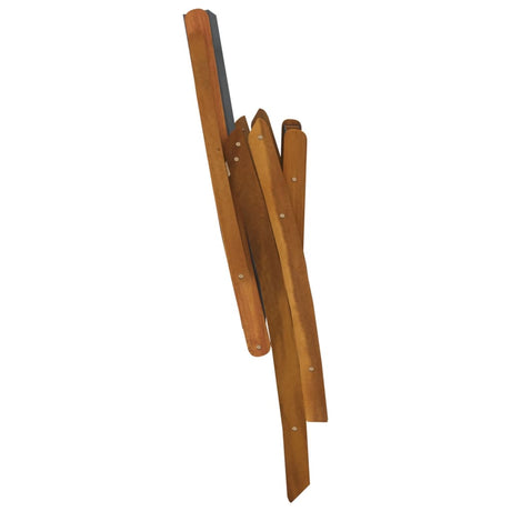 5 Piece Garden Dining Set Solid Wood Acacia And Textilene