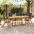 7 Piece Outdoor Dining Set Solid Acacia Wood