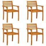 Garden Chairs 4 Pcs 59X55X85 Cm Solid Wood Acacia