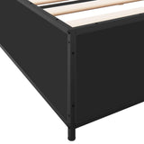 Bed Frame without Mattress Black 180x200 cm Super King