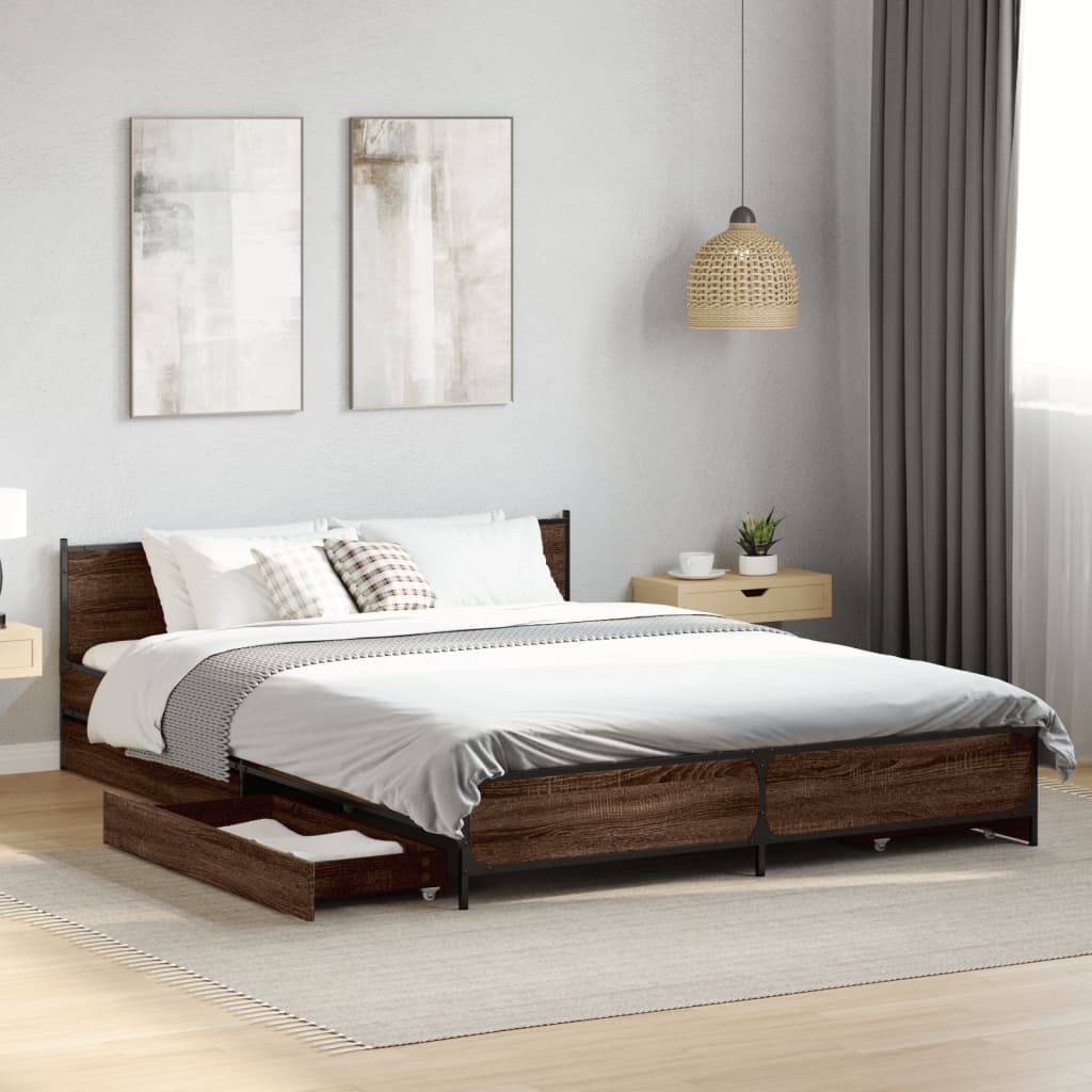 Bed Frame With Drawers Without Mattress