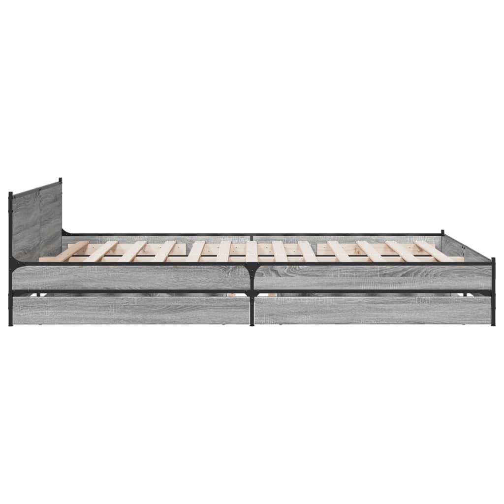 Bed Frame With Drawers Without Mattress