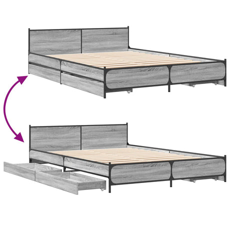 Bed Frame With Drawers Without Mattress