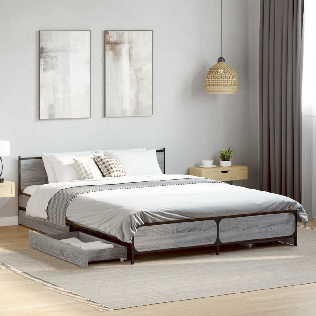 Bed Frame With Drawers Without Mattress