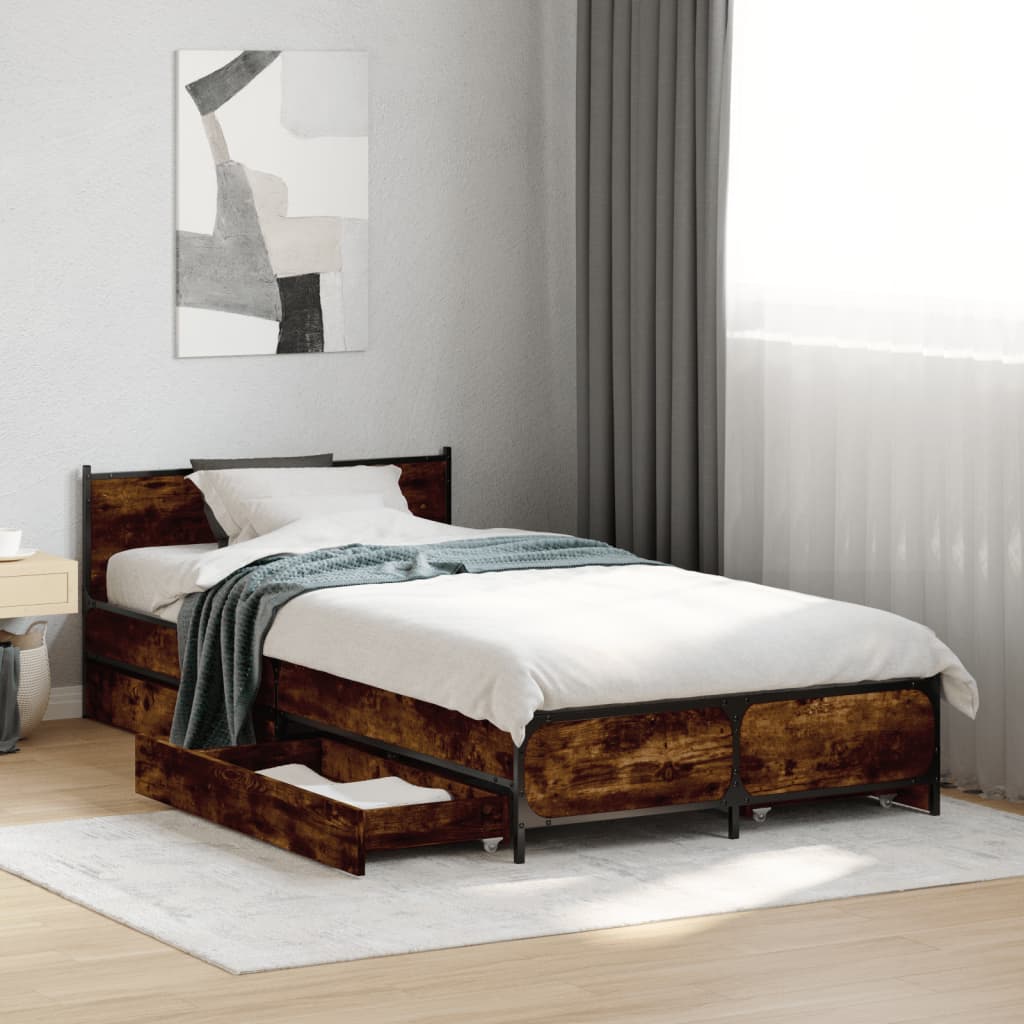 Bed Frame With Drawers Without Mattress