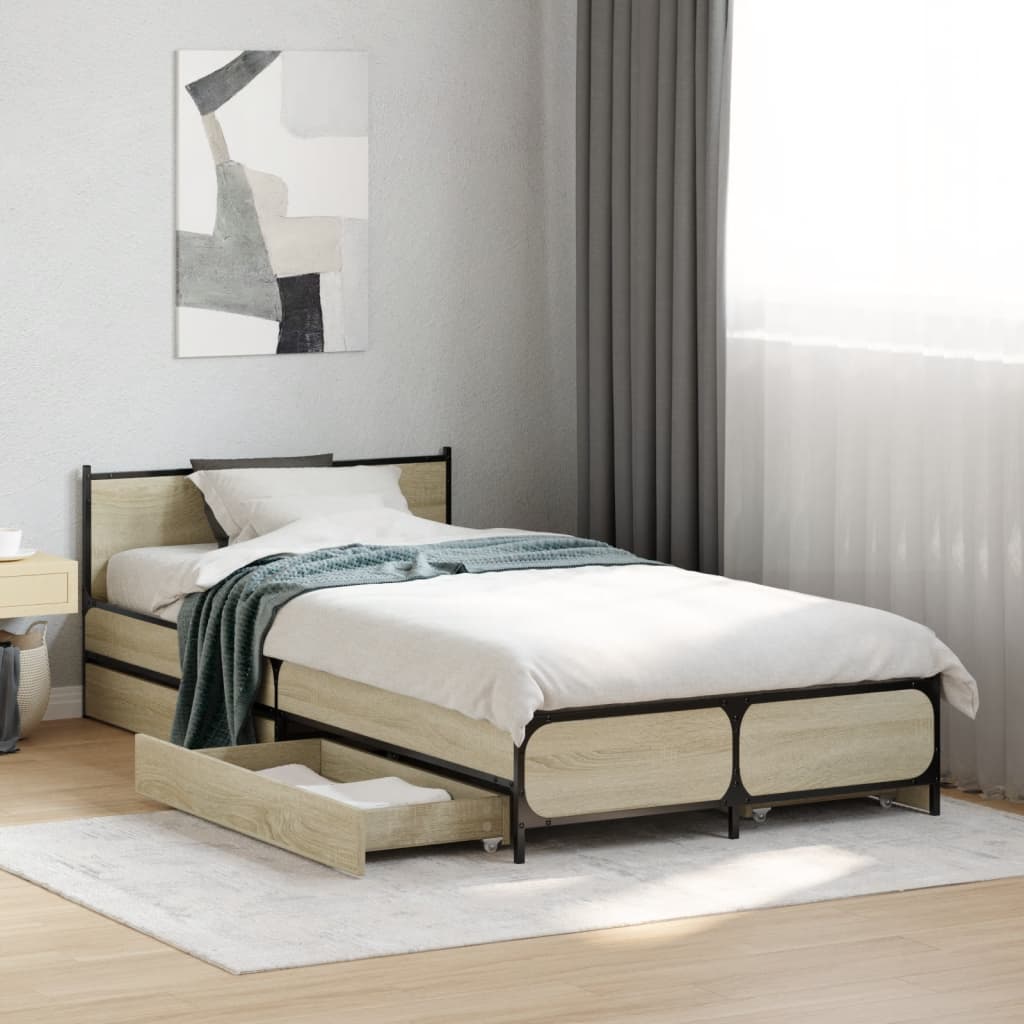 Bed Frame With Drawers Without Mattress