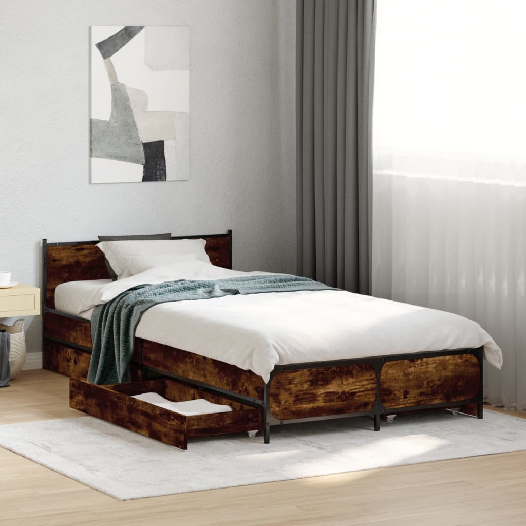 Bed Frame With Drawers Without Mattress