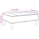 Footstool 77X55X31 Cm Fabric