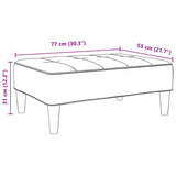 Footstool 77X55X31 Cm Velvet